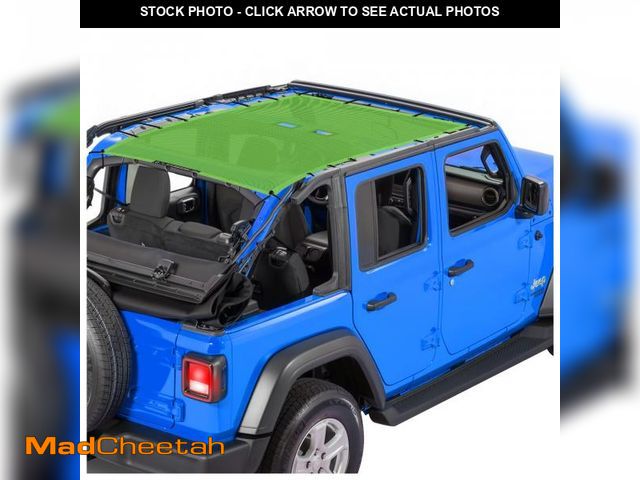 Lot 74-12110961 - Alien Sunshade Jeep Wrangler JLU (2018-2023) - Full Length Mesh Sun Shade for Jeep JL Unlimited - Bl...
