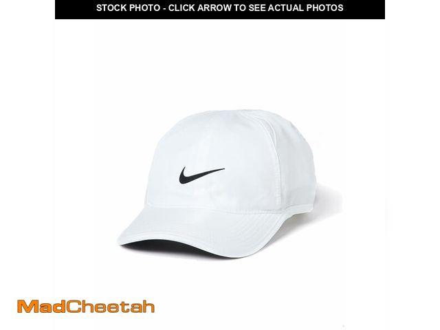 Lot 74-14479037 - Nike Dri-Fit Club Unstructured Featherlight Cap, White/Black, Small/Medium - UNUSED