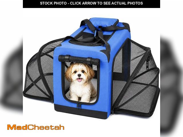Lot 74-14068328 - Pet Life  'Hounda Accordion' Metal Soft-Folding Collapsible Dual-Sided Triple-Expandable and Collaps...