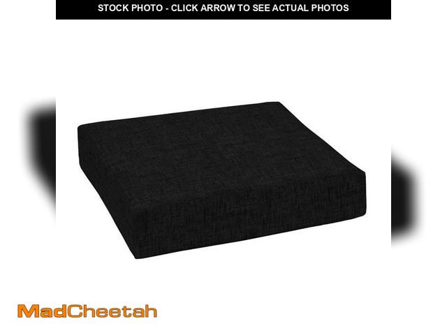 Lot 74-14306062 - ARDEN 24 in. x 24 in. Outdoor Lounge Chair Cushion in Black Leala - UNUSED