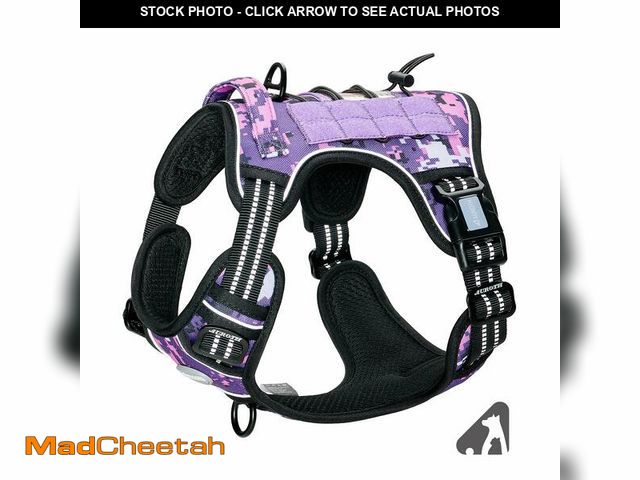 Lot 74-12709490 - AUROTH Tactical Dog Harness for Small Medium Large Dogs No Pull Adjustable Pet Harness Reflective K9...