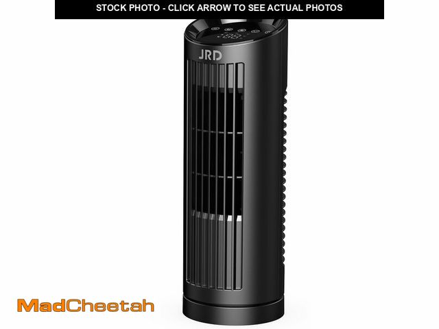 Lot 74-13951180 - JRD 13'' Tower Fan for Bedroom, Quiet Cooling Fan Bladeless Desk Fan with Remote, 80ÃÂ° Oscillating...