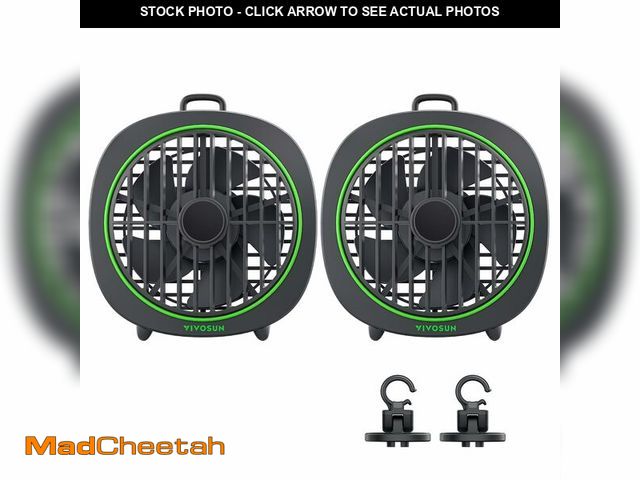 Lot 74-14066124 - VIVOSUN AeroWave D4, 4Ã¢â¬Â Grow Tent Clip Fan with Detachable Hook, 3-Speed Strong &amp; Quiet Ai...
