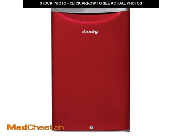 Lot 74-14327532 - Danby Contemporary Classic 4.4 cu. ft. Mini Fridge in Metallic Red without Freezer - UNUSED