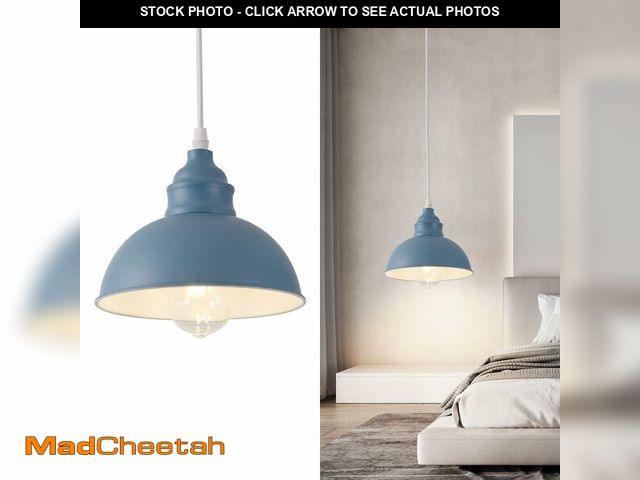 Lot 74-13719915 - SoodMi Plug in Pendant Light, 15FT Hanging Lights, On/Off Switch, Industrial Pendant Light with Plug...