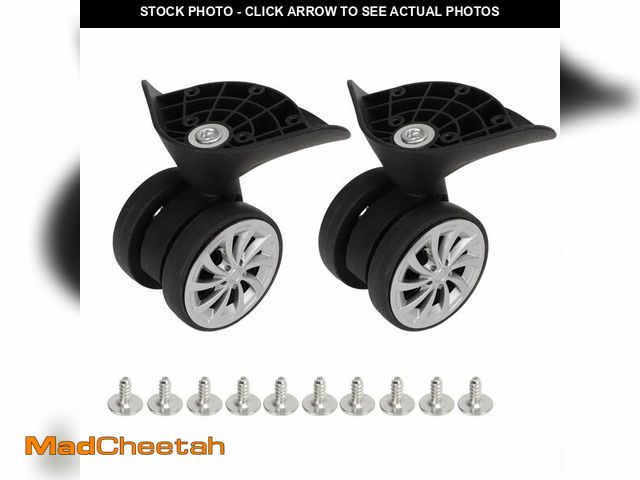 Lot 74-14061483 - Lausixy Luggage Wheels Replacement, 1 Pair Luggage Suitcase Wheels, Travel Suitcase Caster Wheels 36...
