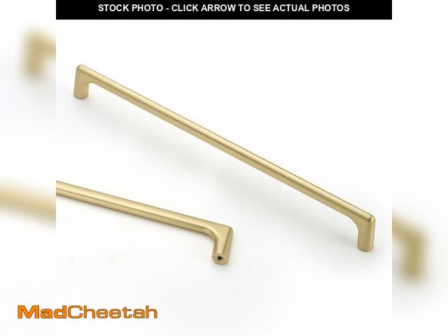 Lot 74-14206281 - Asidrama 6 Pack 10 Inch(256mm) Brushed Gold Cabinet Pulls Cabinet Handles Cupboard Handles Kitchen C...