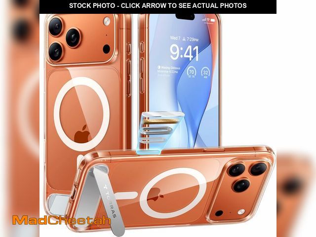 Lot 74-14385983 - TORRAS Strong Magnetic &amp; Seamless Stand for iPhone 17 Pro Case, Fit for MagSafe, Militray Grade ...