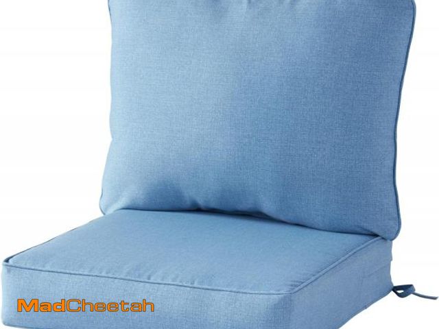 Lot 74-12367553 - Greendale Home Fashions Outdoor Deep Seat Cushion, 2-Piece Set, Blue Heather - UNUSED