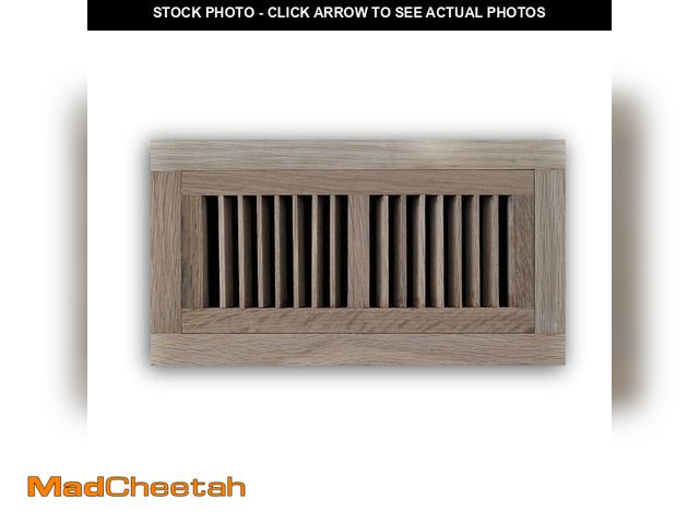 Lot 74-12783639 - Hampton Bay 4 in. x 10 in. Oak Wood Flush Mount Grille in Unfinished Oak - UNUSED