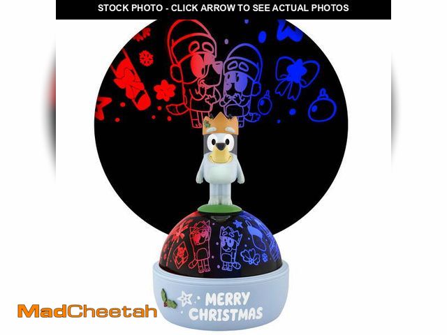 Lot 74-12686692 - Christmas Blue Lightshow Projector Light Shadow Lights Bluey w/ Topper 6.299 in x 6.29 in x 9.48 in ...