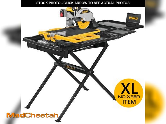 Lot 74-13038317 - DEWALT 10 in. High Capacity Wet Tile Saw with Stand - UNUSED