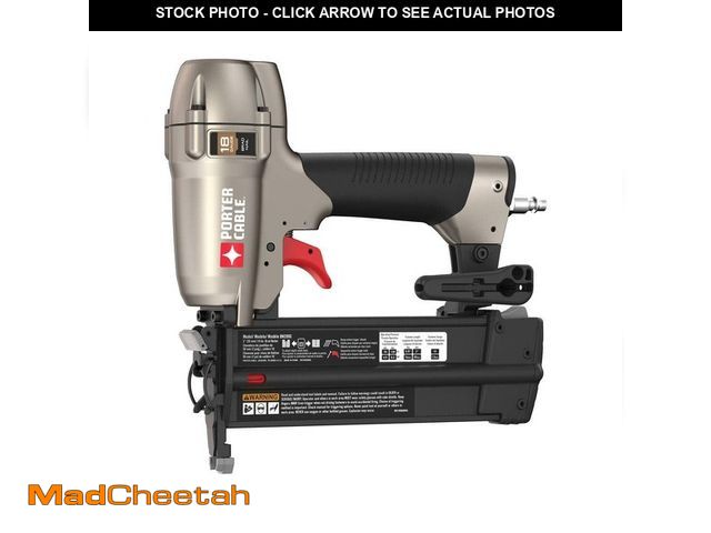 Lot 74-12795682 - Porter-Cable 18-Gauge Pneumatic Brad Nailer Kit - USED