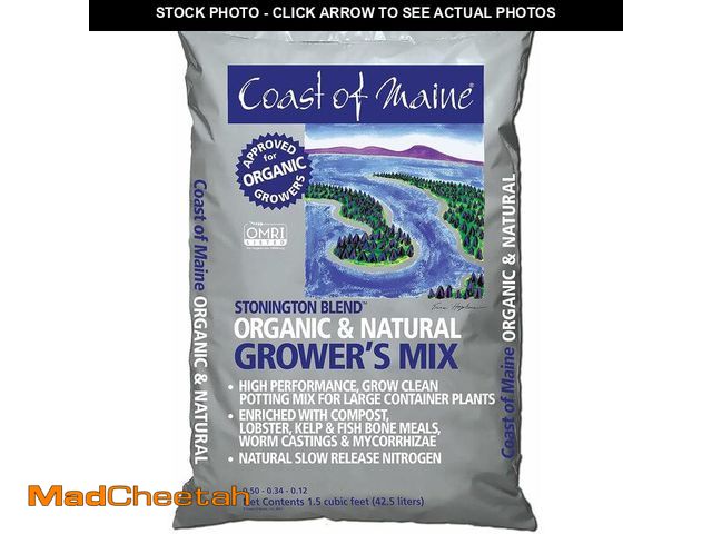 Lot 74-14304717 - Coast of Maine CMSBO15 Stonington Blend Organic Growers Potting Soil Mix with All Natural Oceanic In...