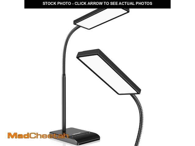 Lot 74-12714092 - LEPOWER Desk Lamp, 800LM LED for Home Office, 12W Reading for Desk, Eye-Caring Light, Touch Table Go...