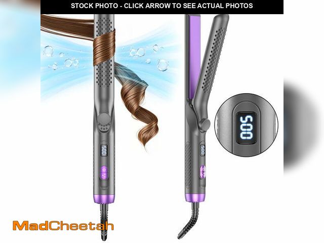 Lot 74-13060244 - NEXPURE Airflow Styler Curling Iron, Flat Iron Hair Straightener and Curler 2 in 1, Ionic Curling Wa...