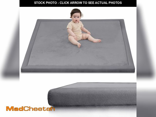 Lot 74-13563987 - Huloo Sleep Ultra Soft Baby Play Mat for Floor,1.3" Thick Elasti-Foam 50x50 Playpen Mat for Toddlers...
