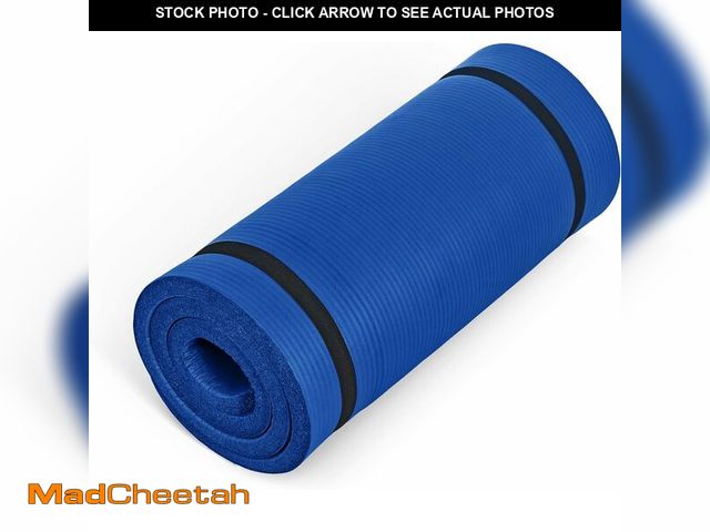 Lot 74-12664165 - CAP Barbell Yoga Mat 1" Thick with Carrying Strap - High Density Exercise Mat for Yoga, Pilates, Str...
