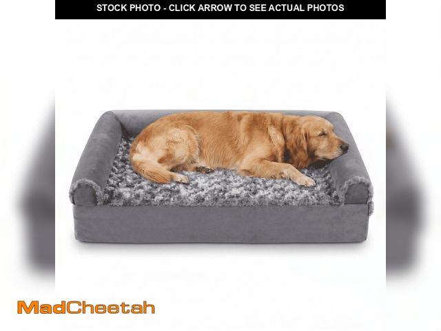 Lot 74-14585713 - Tolobeve Orthopedic Dog Beds Medium Large Sized Dog, Waterproof Memory Foam Pet Bed with Sides, Non-...