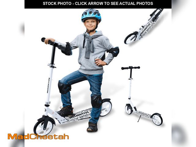 Lot 74-12890864 - Welmotive Scooter for Kids Ages 6+, Teens &amp; Adults, Lightweight Kick Scooter 3 Adjustable Height...