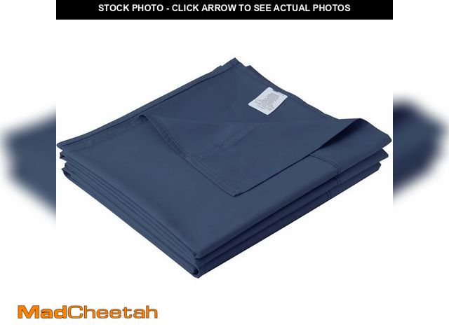 Lot 74-10899333 - Cotton Twin Flat Sheet Only, 600 Thread Count 100% Egyptian Cotton Top Sheet 1Pcs, Cool &amp; Breath...