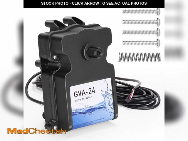 Lot 74-13961017 - GUOJINJISM Pool Valve Actuator, Compatible with Hayward GVA-24 Valve Actuator, with 15 Foot Cable 24...