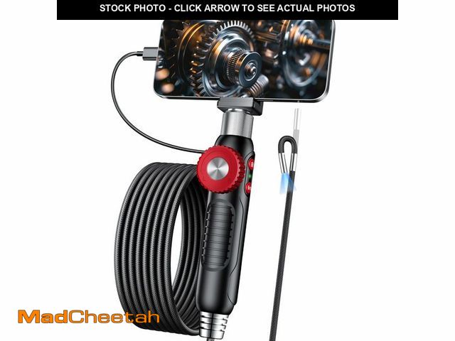 Lot 74-13955345 - Two-Way Endoscope Camera with Light [360ÃÂ°Rotation],1920P HD,Borescope for iPhone IP67 Waterproof ...