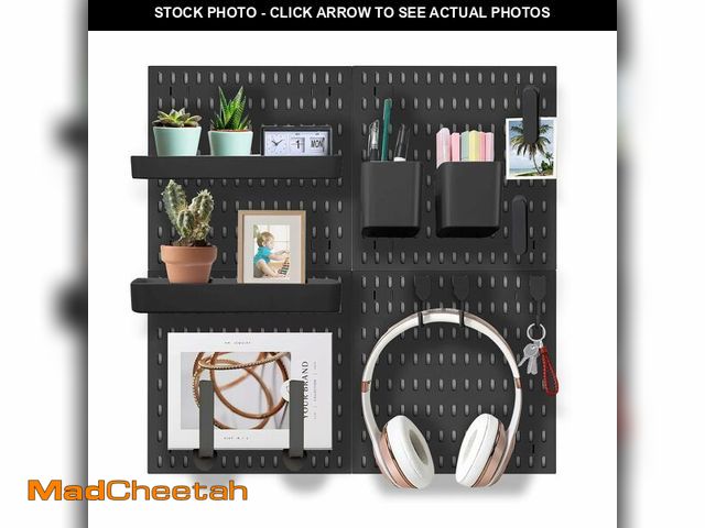 Lot 74-14147077 - EVDBOBO Wall Organizer Peg Board - Elevate And Declutter Your Gaming And Office - Create A Perfectly...