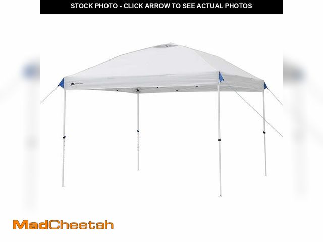 Lot 74-12858294 - Ozark Trail 10x10 Instant Pop Up Canopy Tent with Simple Push Setup â Straight Leg Pop-Up Tent for...