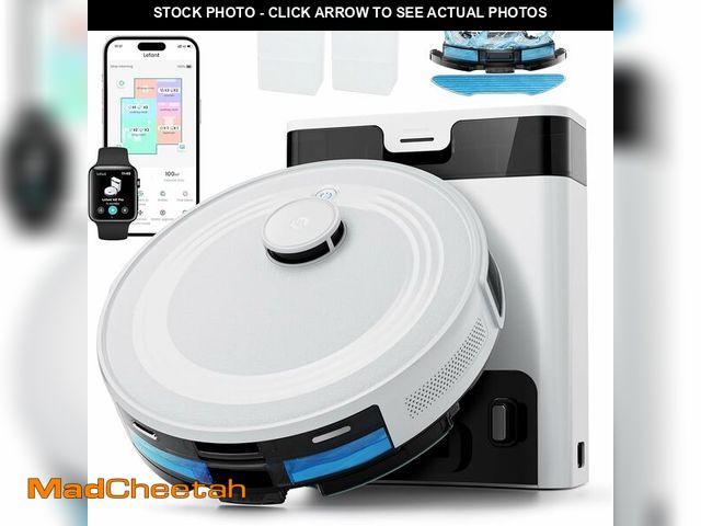 Lot 74-13710010 - (MISSING ACCESSORIES) Lefant LiDAR Robot Vacuum and Mop, 90-Day Self-Emptying, 190ÃÂ° PSD Obstacle ...