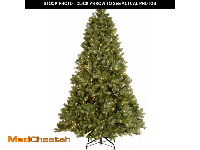 Lot 74-13074073 - National Tree Company 7.5 ft Pre-Lit Downswept Douglas Fir Artificial Christmas Tree, 750 LED Lights...
