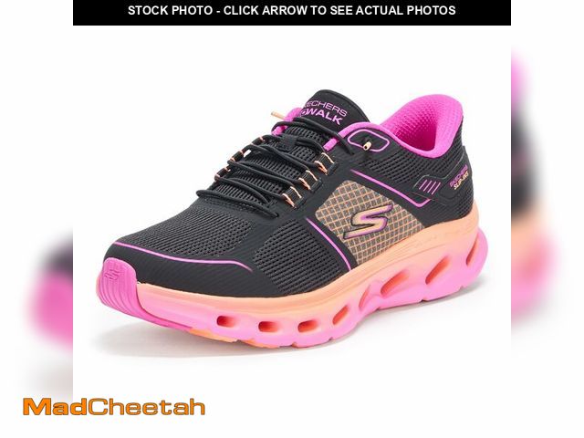 Lot 74-13548414 - Skechers Women's Go Walk Glide Step 2.0 Elektra Hands Free Slip-Ins Sneaker, Black/Multi, 10.5 - UNU...