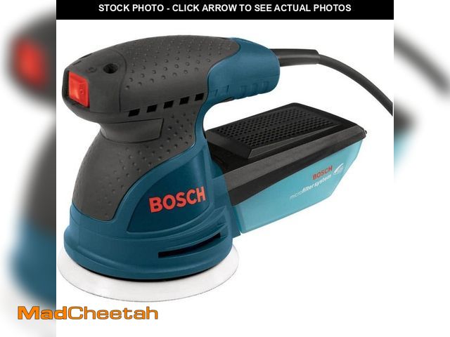 Lot 74-12683469 - Bosch 2.5 Amp 5 in Corded Single Speed Palm Random Orbital Sander/Polisher - UNUSED