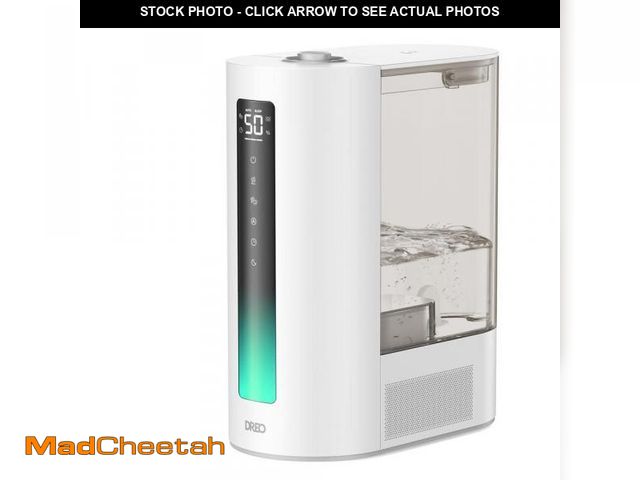 Lot 74-12462898 - DREO 1.585 Gal.Warm &amp; Cool Mist Tabletop Humidifier, with Indicator Light and Timer in White - U...