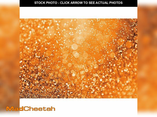 Lot 74-12709626 - Baocicco 7x5ft Orange Glitters Backdrop Dreamy Warm Light Spot Sparkles Photography Background Wallp...