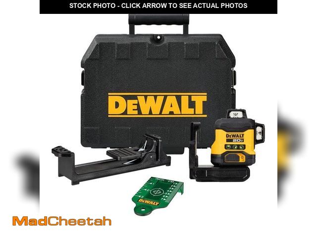 Lot 74-12853333 - DEWALT 20V 3-Beam 360-Degree 3-Plane Laser Level (Tool Only) - USED