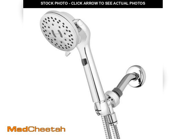 Lot 74-13002606 - Waterpik 5-Spray Patterns 4.25 in. Single Wall Mount Adjustable Shower Care Handheld Shower Head 1.8...