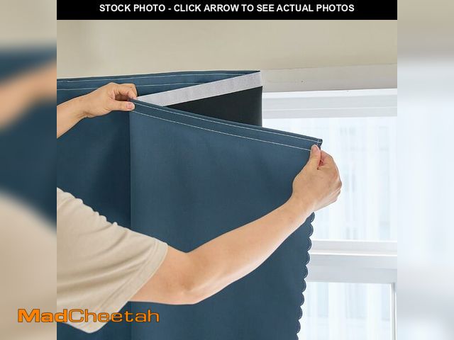 Lot 74-13621744 - AJAZZ self Adhesive Portable 100% Blackout Curtains Simple and Easy to installBedroom Window Thermal...