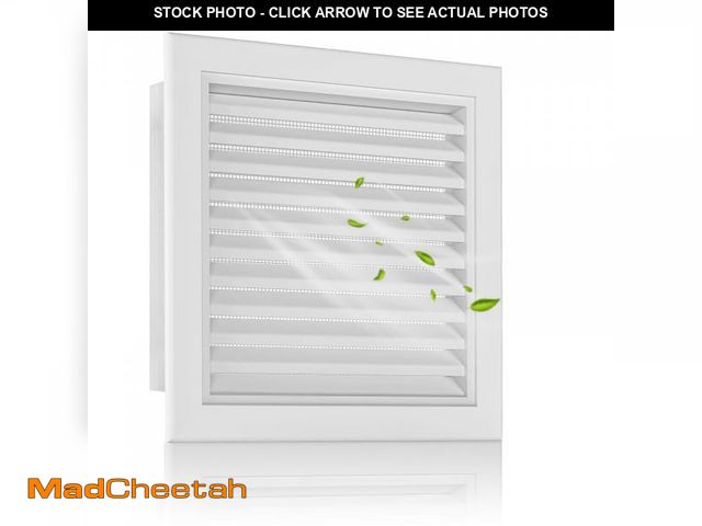 Lot 74-12053562 - Zepoty 12" X 12" Aluminum Gable Vent, Paintable Shed Vents with Screen, Stylish Design Return Air Gr...