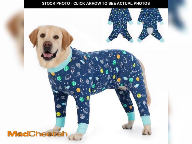 Lot 74-11555837 - Recovery Suit for Large Medium Dogs After Surgery, Soft Breathable Anti Licking Dog Onesie E-Collar ...
