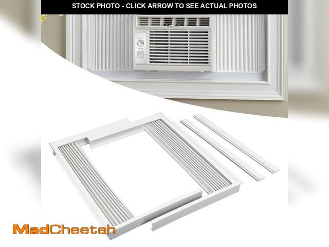 Lot 74-12436131 - Forestchill Window Air Conditioner Side Panel with Frame, Room AC Accordion Filler Curtain Kit Repla...