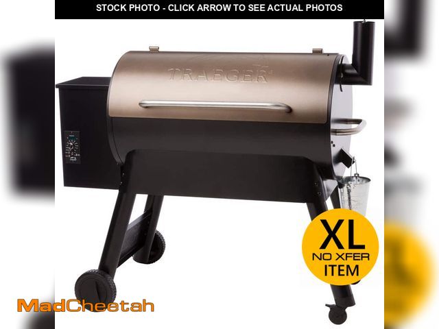 Lot 74-12517581 - Traeger Pro Series 34-Pellet Grill and Smoker in Bronze - UNUSED