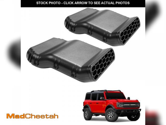 Lot 74-12218086 - Mabett Under Seat Vent Deflectors for Ford Bronco 4-Door 2021-2024, Rear Air Conditioning Vent Direc...