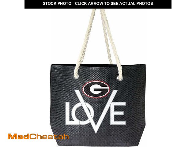 Lot 74-12544210 - Littlearth NCAA Georgia Love Rope Tote, Team Color, 19" x 6" x 14" - UNUSED