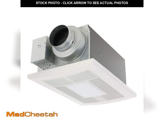 Lot 74-12682993 - Panasonic WhisperWarm DC 50-80-110 CFM Ceiling Exhaust Fan with LED Light/Night Light and Heater - U...