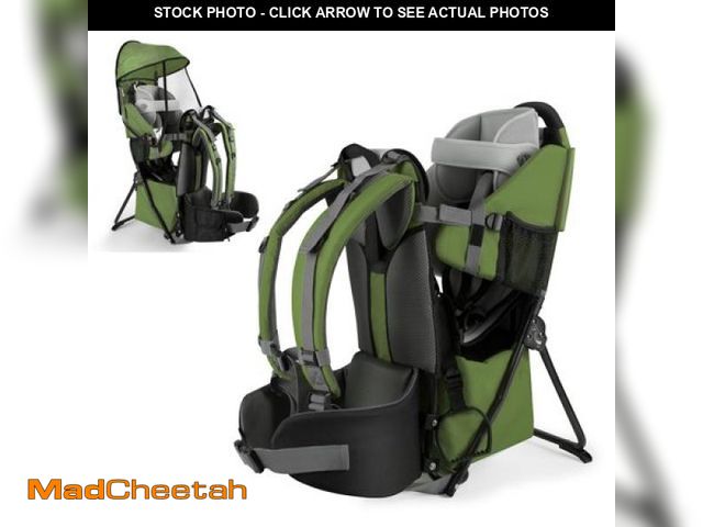 Lot 74-12155123 - Besrey Baby Hiking Backpack Carrier for Toddlers  Framed Backpack Baby Carrier  Olive Green - USED