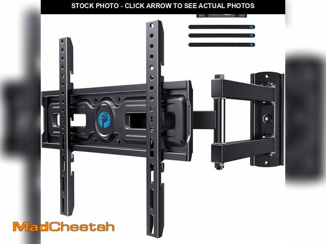 Lot 74-14300924 - Pipishell Full Motion TV Wall Mount for Most 26-65 inch Flat &amp; Curved TVs up to 77 lbs, Adjustab...