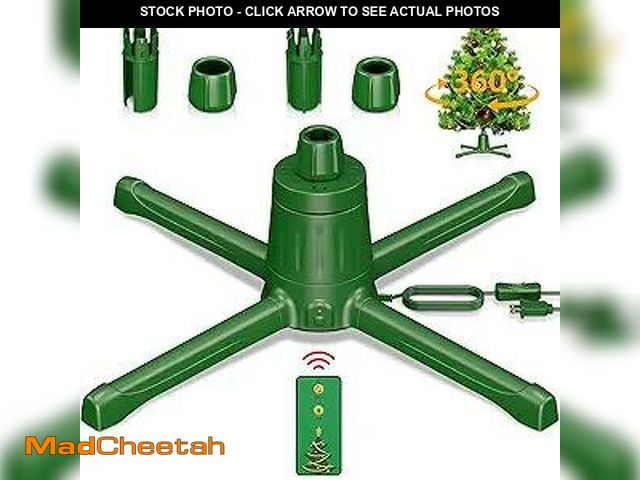 Lot 74-10906372 - Rotating Christmas Tree Stand for Artificial Trees, 360-Degree Adjustable Tree Stand Base for Up to ...