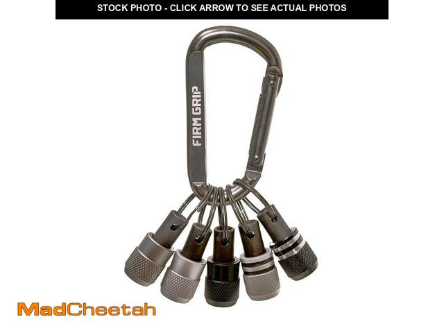 Lot 74-13050424 - FIRM GRIP Build-A-Rig 3/4 in. x 3 3/16 in. Impact Driver Bit Steel Carabiner - UNUSED