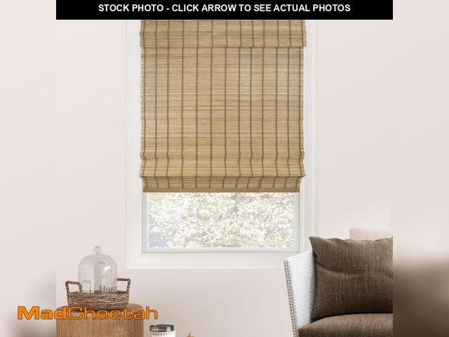Lot 74-12136855 - CHICOLOGY Bamboo Roman Shades - Customer Favorite Light Filtering Blinds for Windows, Premium Qualit...